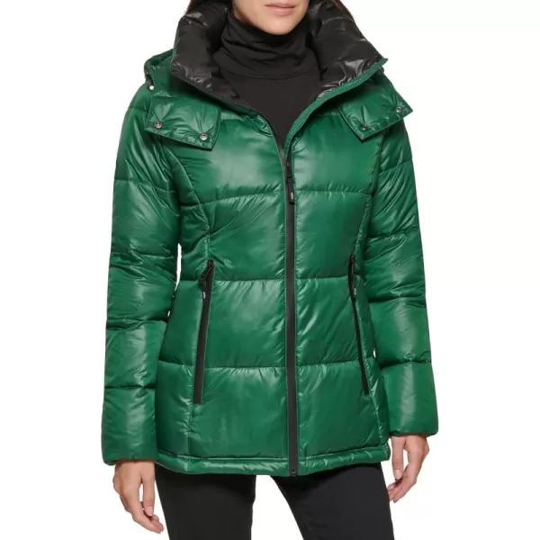 imageKenneth Cole Womens Heavy Weight Down Puffer JacketDeep Emerald