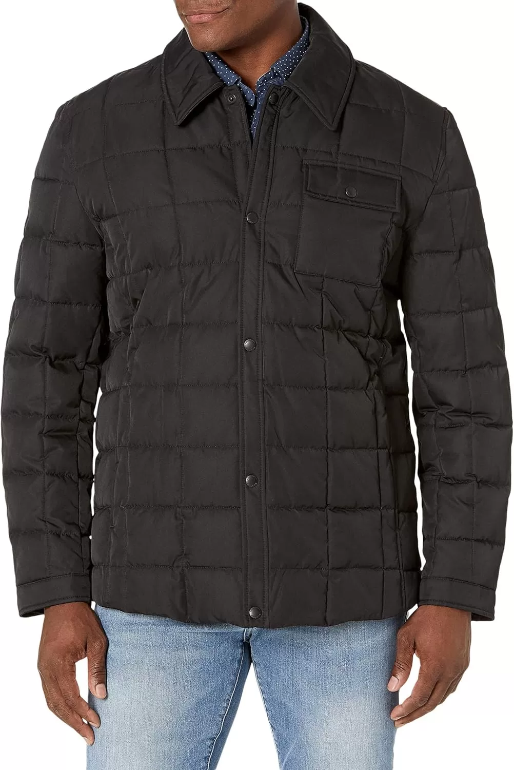 imageCole Haan Signature Mens Down Shirt JacketBlack