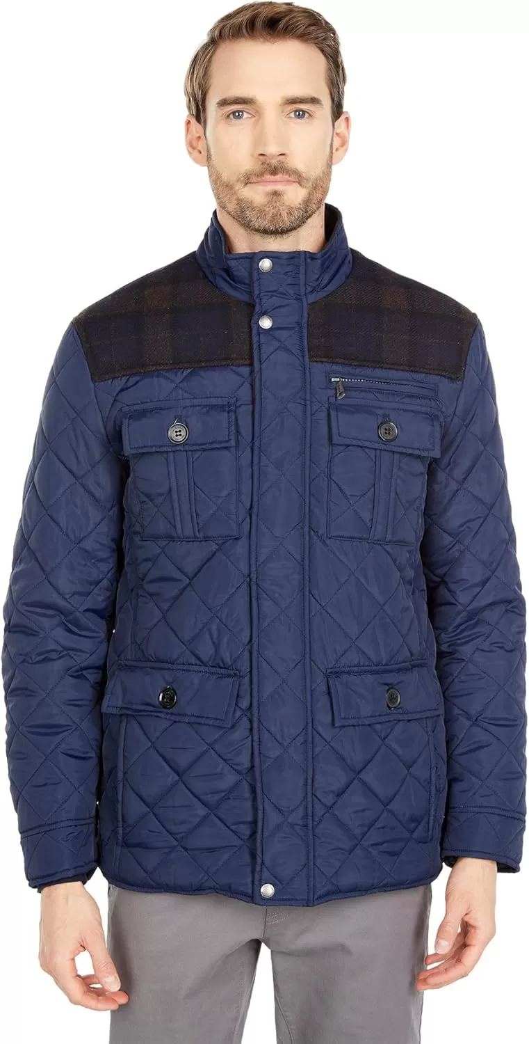 imageCole Haan mens Quilted Essential JacketNavy