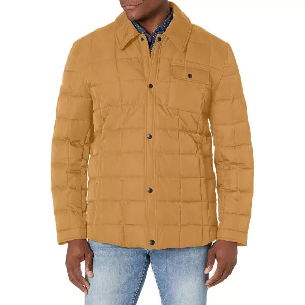 imageCole Haan Signature Mens Down Shirt JacketKhaki