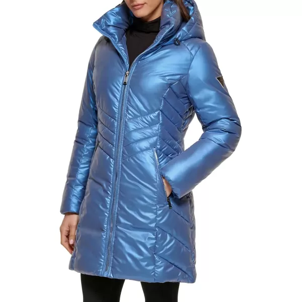 imageGUESS Womens Midweight Puffer JacketDuvet Blue