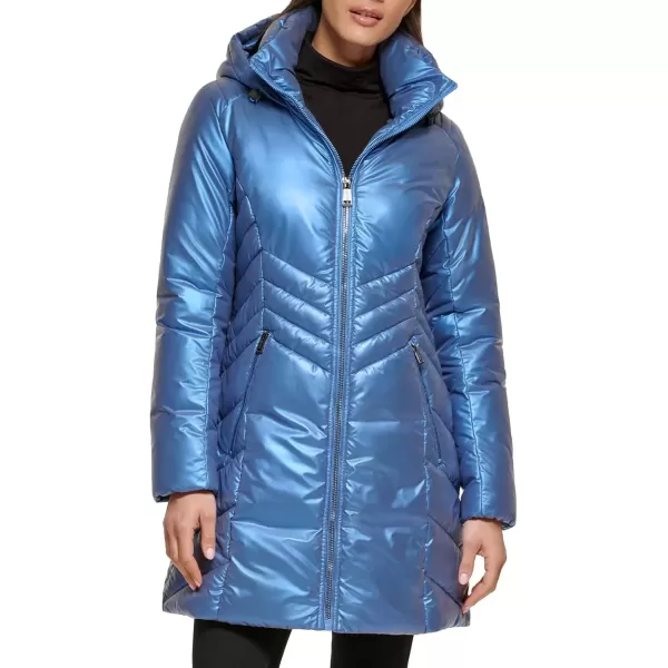 imageGUESS Womens Midweight Puffer JacketDuvet Blue