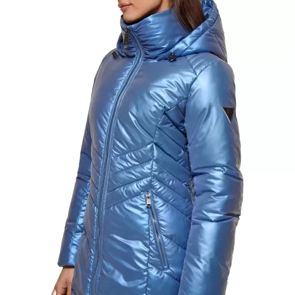 imageGUESS Womens Midweight Puffer JacketDuvet Blue