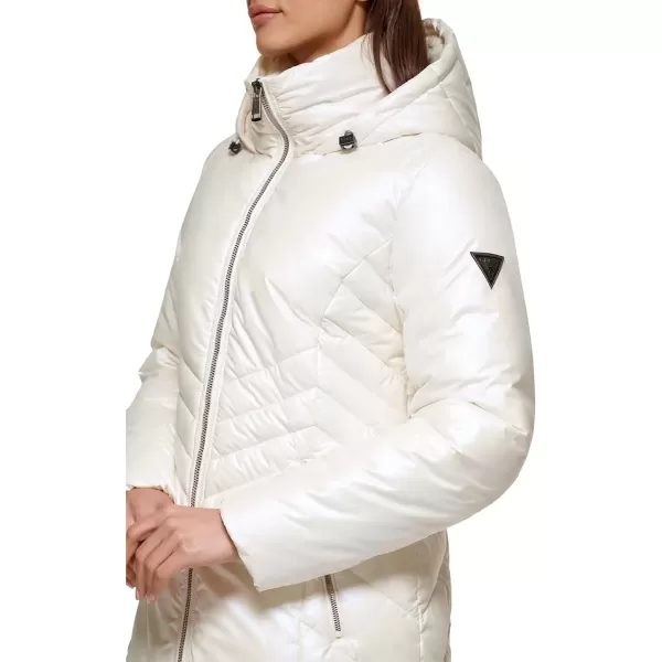 imageGUESS Womens Midweight Puffer JacketDuvet Ecr