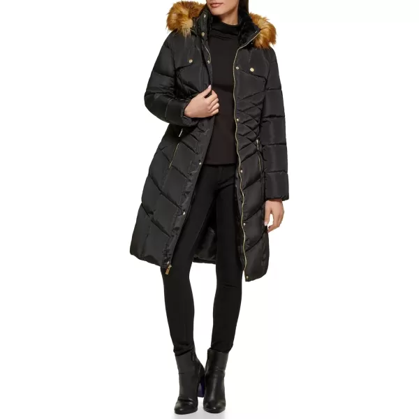 Faux Fur Hood Black