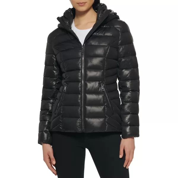 imageGUESS Womens Midweight Puffer JacketQuilted Black 2