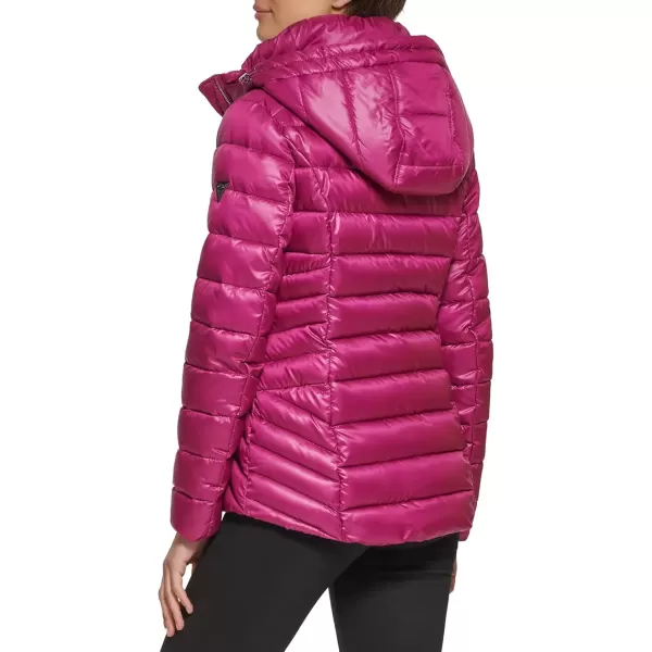 imageGUESS Womens Midweight Puffer JacketQuilted Magenta 2