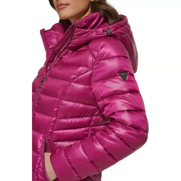 imageGUESS Womens Midweight Puffer JacketQuilted Magenta 2