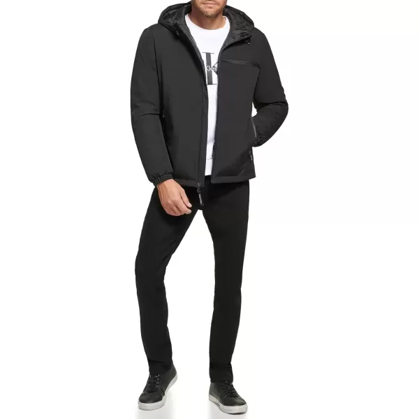 imageCalvin Klein Mens Hooded WindbreakerClassic Hooded Black