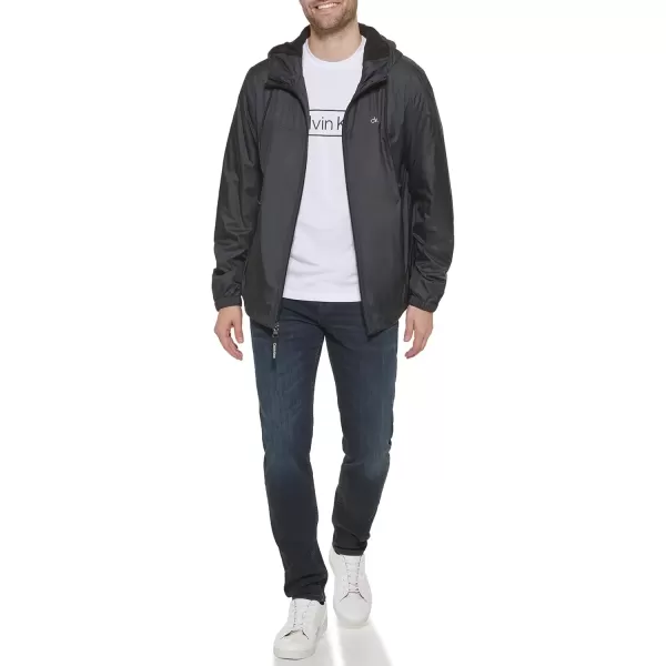 imageCalvin Klein Mens Hooded WindbreakerWindbreaker Black