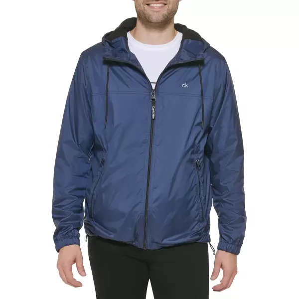 imageCalvin Klein Mens Hooded WindbreakerWindbreaker Blue