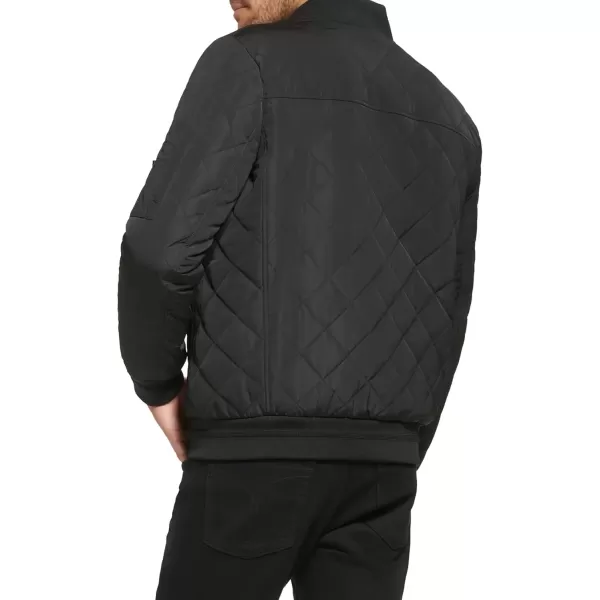 imageCalvin Klein mens Quilted Zipper Detail Flight JacketFlight Black