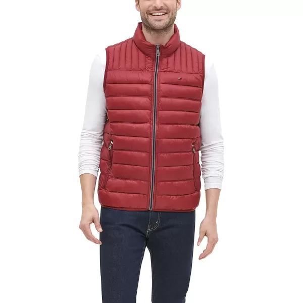 imageTommy Hilfiger Mens Legacy Lightweight Packable Puffer Vest JacketRed