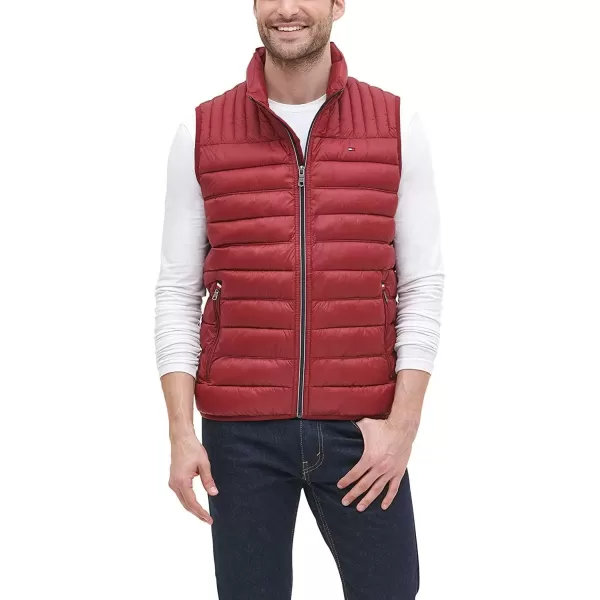 imageTommy Hilfiger Mens Legacy Lightweight Packable Puffer Vest JacketRed