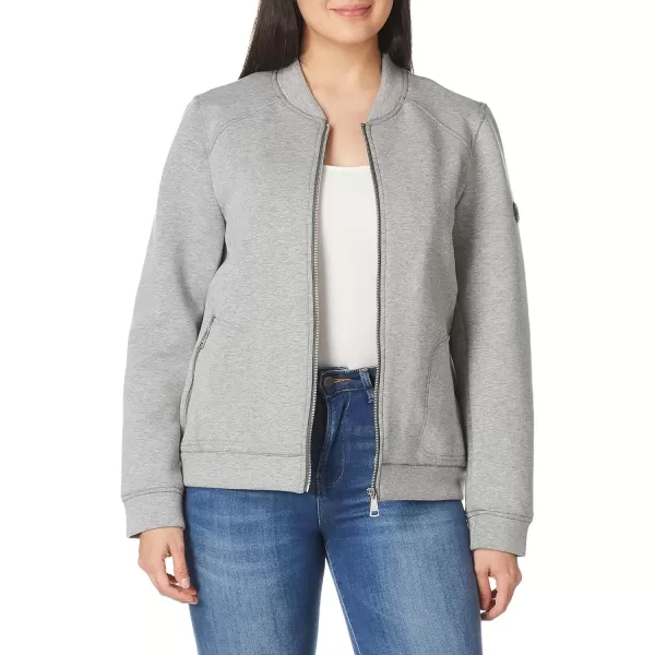 imageCalvin Klein Womens Zip Front WindbreakerCotton Light Grey