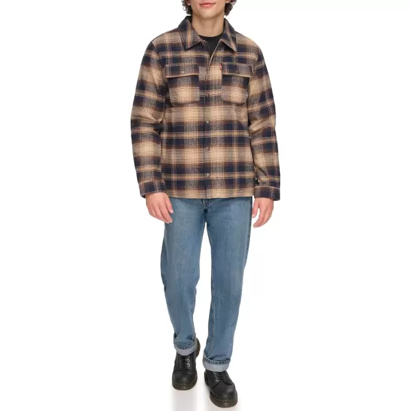 imageLevis Mens Classic Plaid Shirt JacketDriftwood Plaid