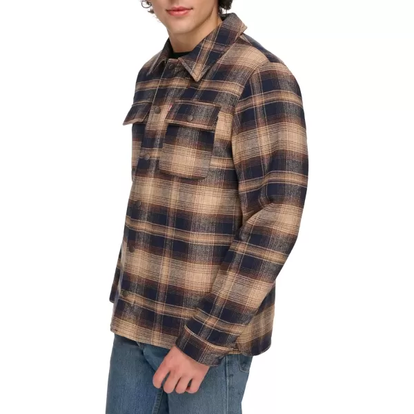 imageLevis Mens Classic Plaid Shirt JacketDriftwood Plaid