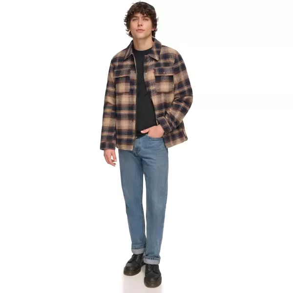 imageLevis Mens Classic Plaid Shirt JacketDriftwood Plaid