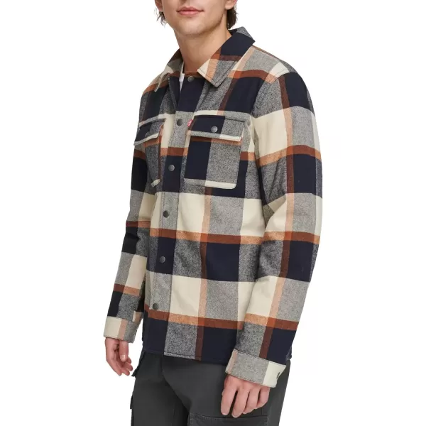 imageLevis Mens Classic Plaid Shirt JacketSkater Plaid