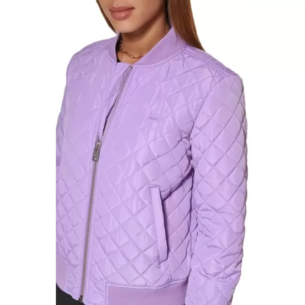 imageLevis Womens Diamond Quilted Bomber Jacket Regular ampamp Plus SizeLilac Mist