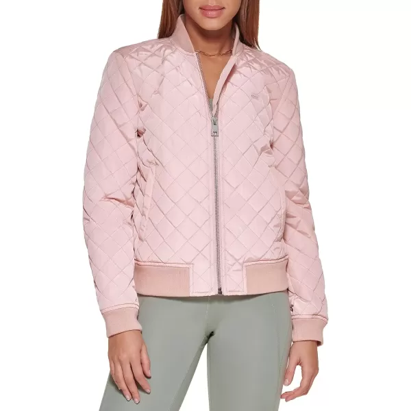 imageLevis Womens Diamond Quilted Bomber Jacket Regular ampamp Plus SizeRose Mist