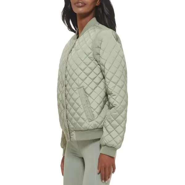 imageLevis Womens Diamond Quilted Bomber Jacket Regular ampamp Plus SizeSeafoam Sherpa Lined