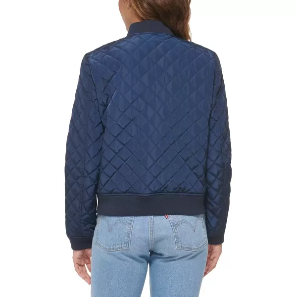 imageLevis Womens Diamond Quilted Bomber Jacket Regular ampamp Plus SizeWashed Navy