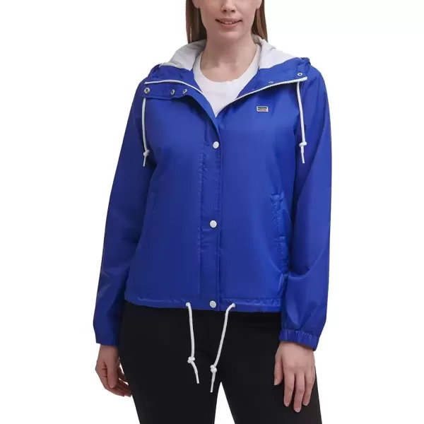 imageLevis Womens Retro Hooded Rain Windbreaker Jacket Standard ampamp Plus SizesSapphire