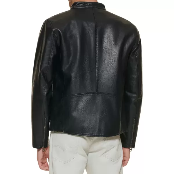 imageLevis Mens Faux Leather Racer JacketBlack