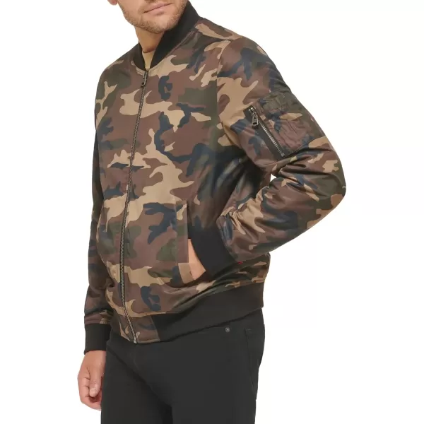 imageLevis Mens Flight Satin Unfilled MA1 Bomber JacketCamo Classic Unfilled