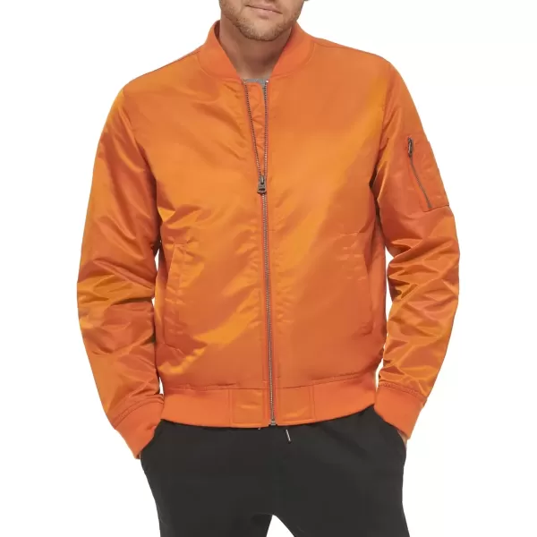 imageLevis Mens Flight Satin Unfilled MA1 Bomber JacketOrange Classic Unfilled