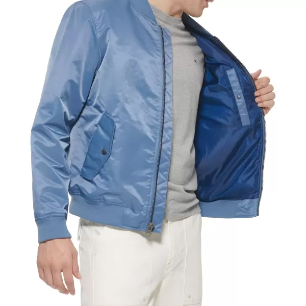 imageLevis Mens MA1 Flight Lightweight ZipUp Bomber JacketBlue Horizon Ma1 Unfilled