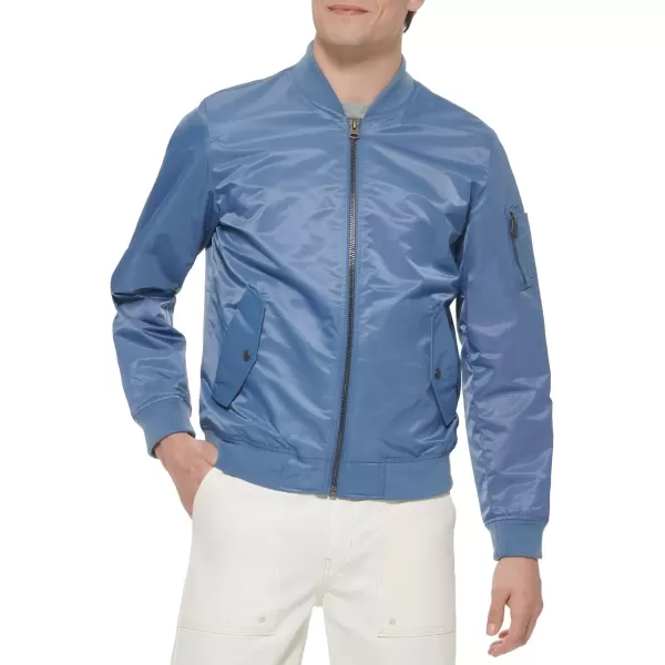 imageLevis Mens MA1 Flight Lightweight ZipUp Bomber JacketBlue Horizon Ma1 Unfilled