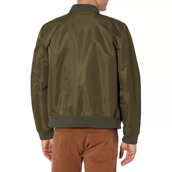 imageLevis Mens MA1 Flight Lightweight ZipUp Bomber JacketMilitary Olive Filled