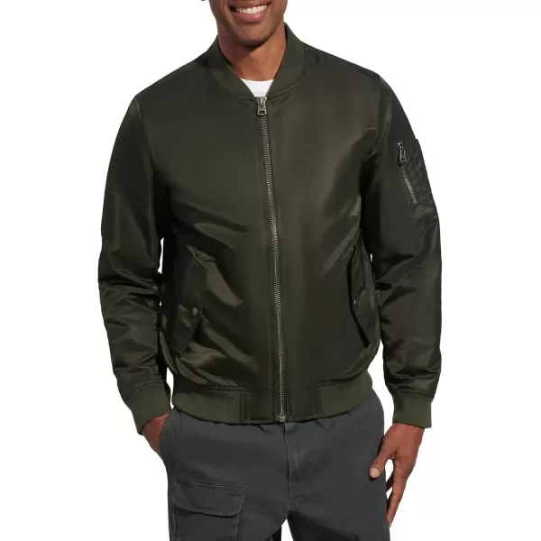 imageLevis Mens MA1 Flight Lightweight ZipUp Bomber JacketOlive Ma1 Unfilled