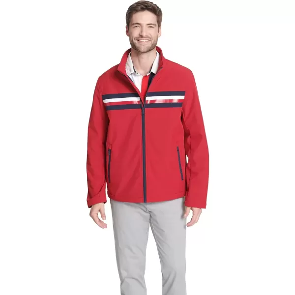 imageTommy Hilfiger Mens Active Soft Shell JacketRed Tricolor Flag