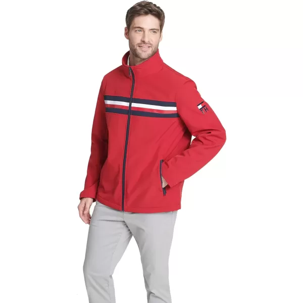 imageTommy Hilfiger Mens Active Soft Shell JacketRed Tricolor Flag