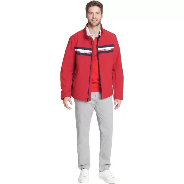 imageTommy Hilfiger Mens Active Soft Shell JacketRed Tricolor Flag