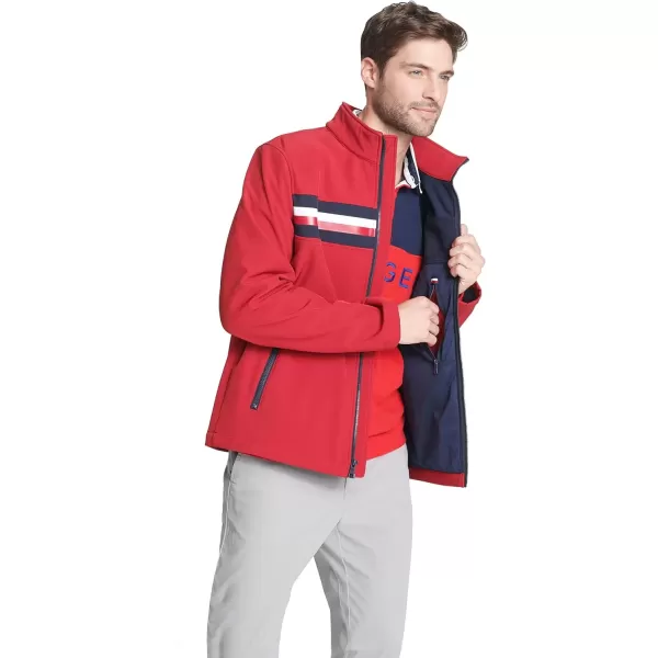 imageTommy Hilfiger Mens Active Soft Shell JacketRed Tricolor Flag