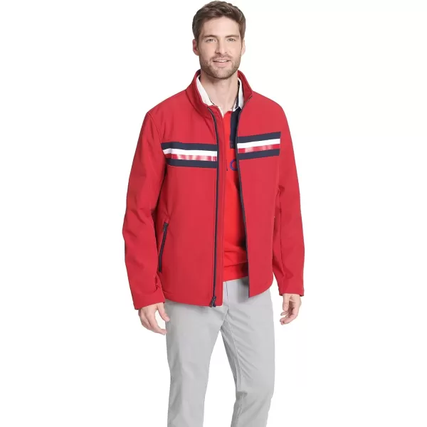 imageTommy Hilfiger Mens Active Soft Shell JacketRed Tricolor Flag