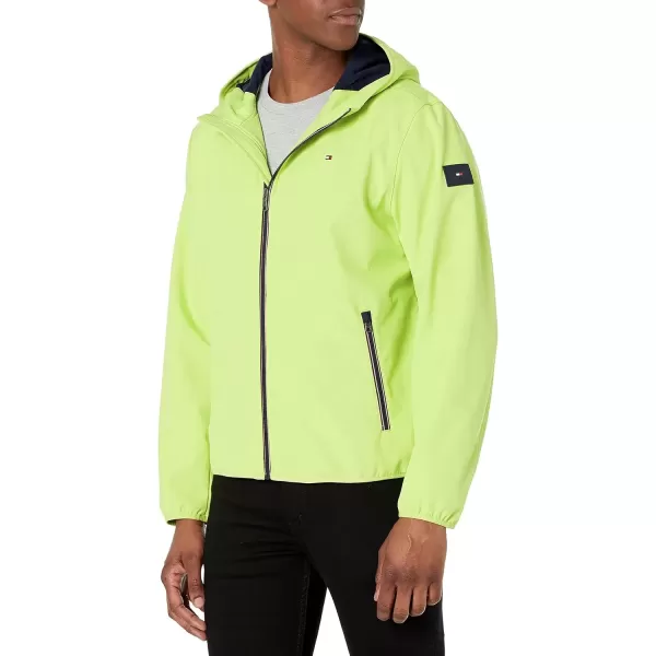 imageTommy Hilfiger Mens Hooded Performance Soft Shell JacketLime