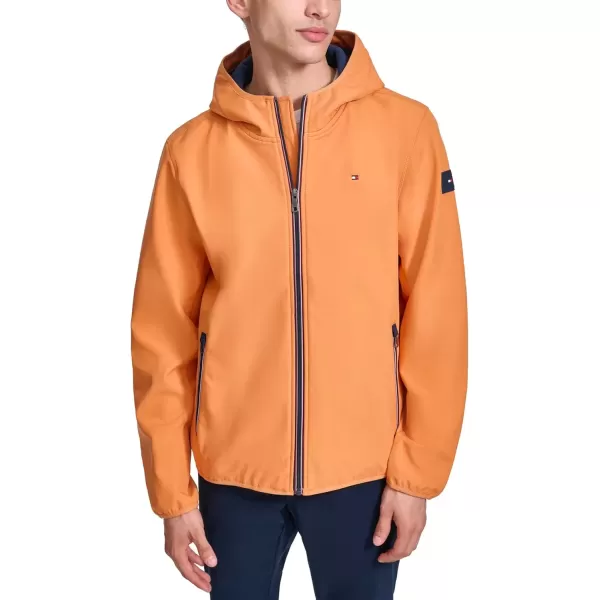 imageTommy Hilfiger Mens Hooded Performance Soft Shell JacketOrange