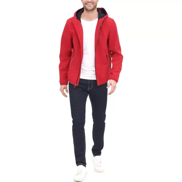 imageTommy Hilfiger Mens Hooded Performance Soft Shell JacketRed