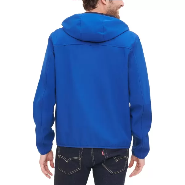 imageTommy Hilfiger Mens Hooded Performance Soft Shell JacketRoyal Blue