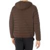 imageCalvin Klein mens Midweight Sherpa Lined PufferHooded Down Brown Camel