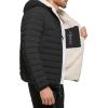 imageCalvin Klein mens Midweight Sherpa Lined PufferHooded Down Ebony