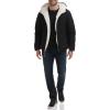 imageCalvin Klein mens Midweight Sherpa Lined PufferHooded Down Ebony