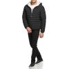 imageCalvin Klein mens Midweight Sherpa Lined PufferHooded Down Ebony