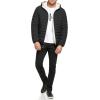 imageCalvin Klein mens Midweight Sherpa Lined PufferHooded Down Ebony