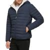 imageCalvin Klein mens Midweight Sherpa Lined PufferHooded Down True Navy